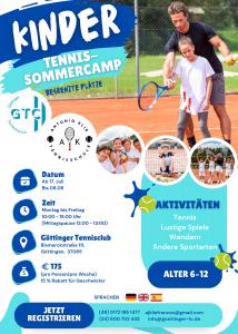 Kinder-Tennis-Sommercamp 2023